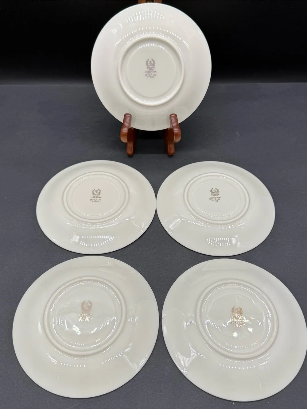 Lenox Imperial China Ivory Gold USA Saucer 5 3/4